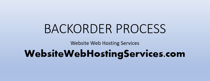 Website Domain Name Backorder graphic