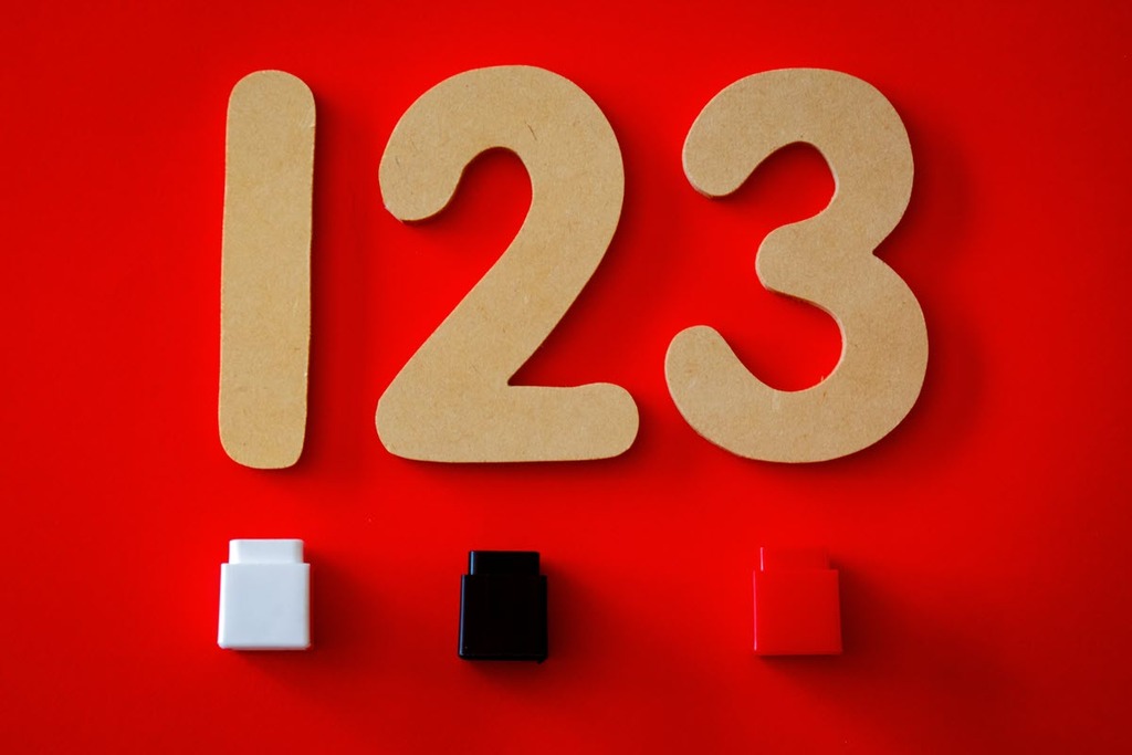 Repurpose content signboard with numbers 1 2 3.