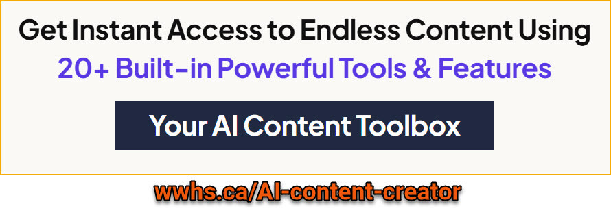 Graphic of AI Content Creator Toolbox.